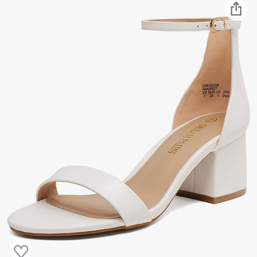 Dream Pairs Ivory pump sandals